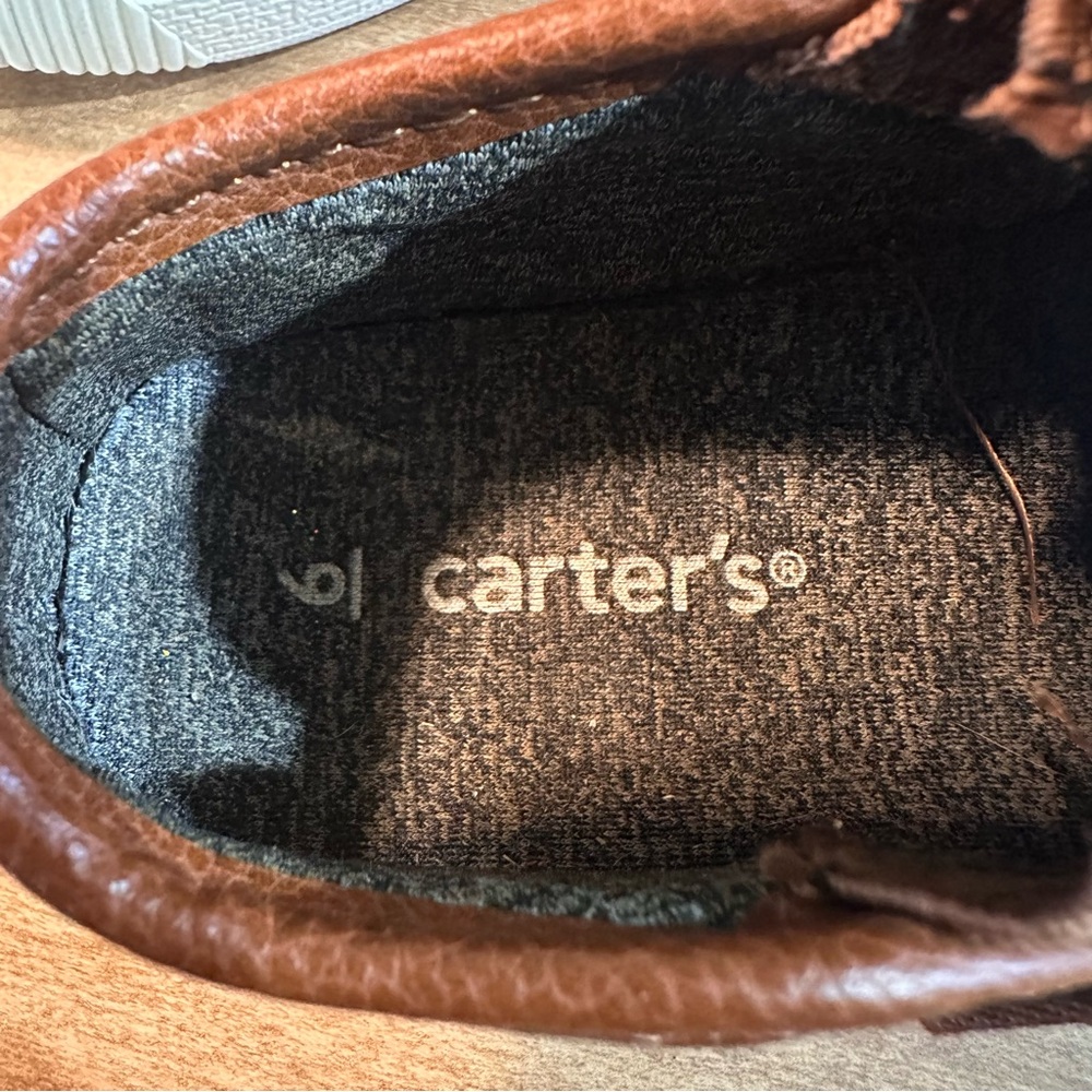 Carter’s Toddler Boys Ricky Slip-on Brown Size 6 Shoes Casual Sneakers - Picture 5 of 6